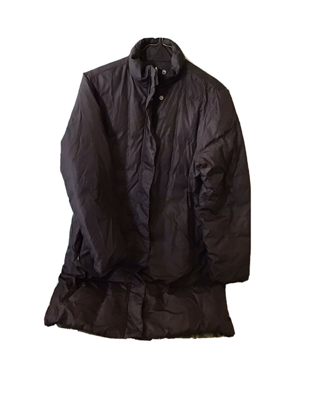 Lands End Down Reversible Puffer Jacket Womens Size M  Pockets Inside and Out